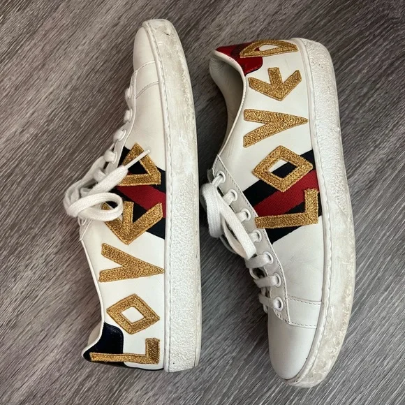 Gucci Ace Embroidered Love sneaker - Picture 1 of 6